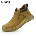 GUYISA Anti-Scalding Steel Toe Work Boots Winter Summer and Autumn Factory Welders Safety Boots