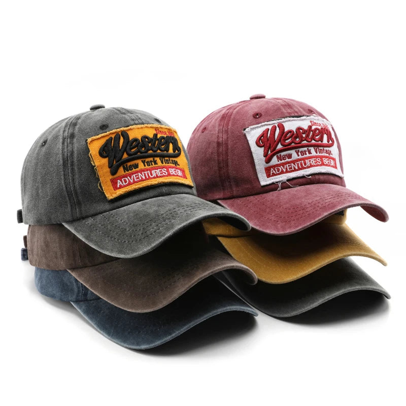 Patch Washed and Aged Monogrammed Dad Hat Custom Embroidery logo Brim Summer Visor Hat Baseball Cap