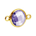Gold Frame Round Connector Beads for Pendants & Charms Jewelry Making Trendy Unisex Design