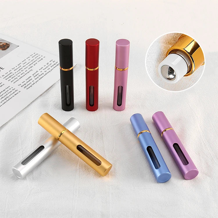 For MUB New Design Leak Proof 10ml Essential Oil Roller Bottles Stainless Steel and Aluminum Glass Roll on Sealing Type