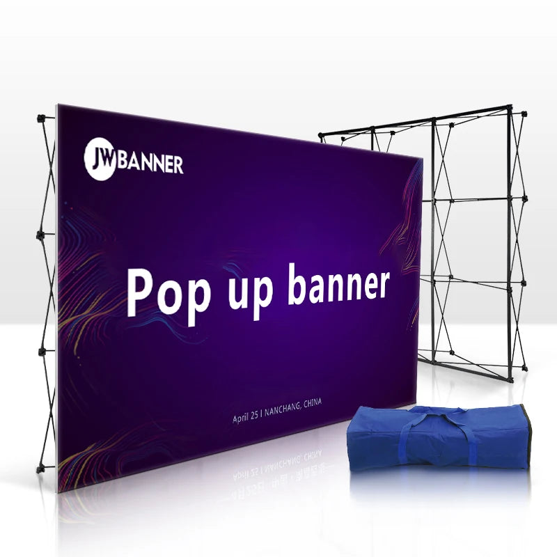 Custom Tension Fabric Backdrop Media Wall Pop up Display Banner Trade Show Pop up Banner