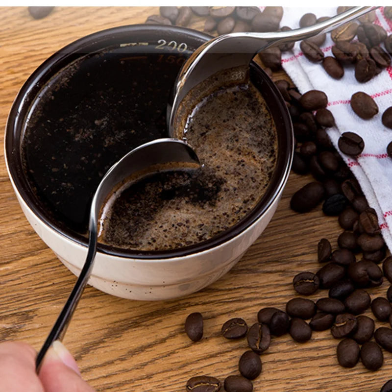 New Arrivals 2023 Coffee Tasting Tools Laser Engraved Espresso Stainless Steel Coffee Cupping Spoon Coffee Measuring Spoon