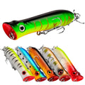 SNEDA Wholesale Hard Artificial Bait Fishing Top Water Lure 8cm 12g 10Colors Popper Fishing Lures With 2 Hooks