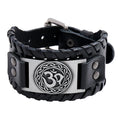 Hot Sales Vintage Woven Cowhide Cuff Bracelet for Men Nordic Viking Style Factory Direct Accessory Hot on Fashion Accessories
