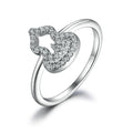 Wholesale 925 Sterling Silver Gourd Shape Ring for Women's Wedding Party Anniversary Gifts CMA Certified Jewelry