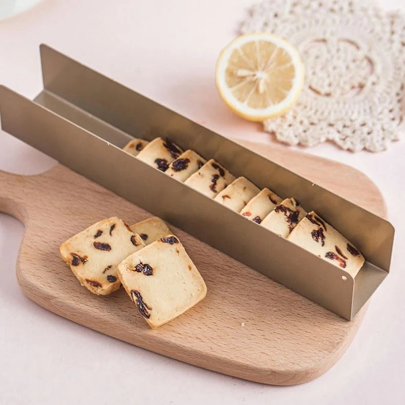 Golden Non-Stick Biscuit Tray U-Shaped Cookie Mold Rectangular Cookie Tools Bakeware