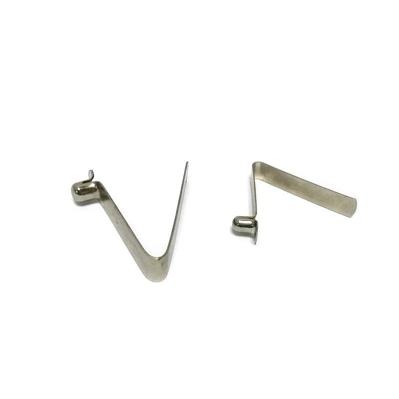 Precision Stamping Flat Steel Push Button V-Shape Metal Spring Clip Sheet Metal Fabrication Product