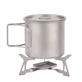 Titanium Foldable and Portable Stove Outdoor Camp Kitchen Equipment for Hiking Backpacking Picnic and BBQ Solid Fuel Tables