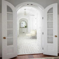 DAIYA Arched French Doors Interior with Smoked Glass Double Interior Door