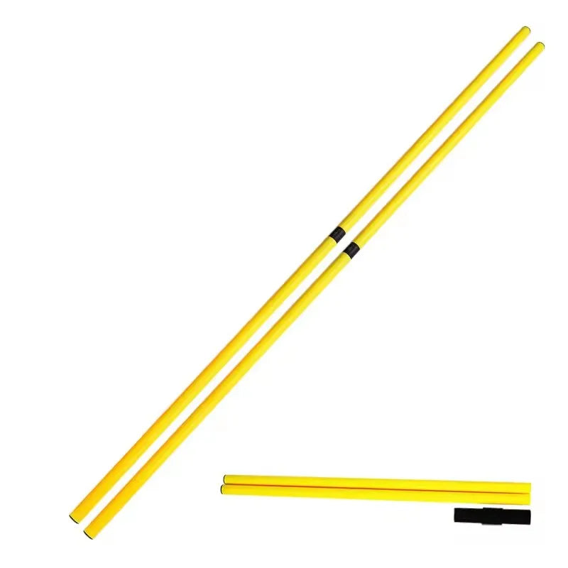 Wholesale 1.5M 2-section R Agility Training Poles Slalom Training Agility Pole Set Detachable Sports Training Speed Sticks