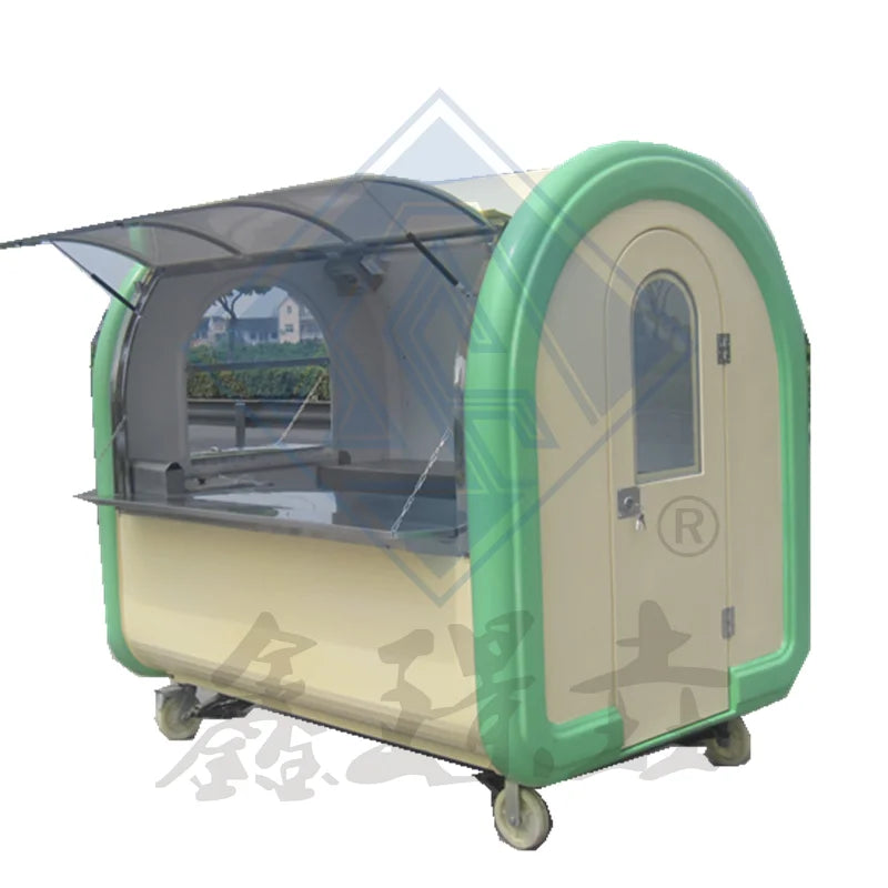 Factory Sales Customized Mobile Stall Cart Handcart Food and Snack Cart Multi-Functional Fast Food Cart