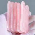 Huiying Face Slimming Stone Body Scraping Massage Tool Natural Roller Quartz Jade Gua Sha for Women Beauty
