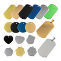 Customized Printed Italy Flag Bone Shape Anodized Aluminium Dog Tags Blank Stainless Steel Black Dog Tag