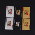 Professional Customised 57*87mm Durable PET Plastic Gold Foil UV Printing Embossed Eco-Friendly Recyclable Playing Cards Custom