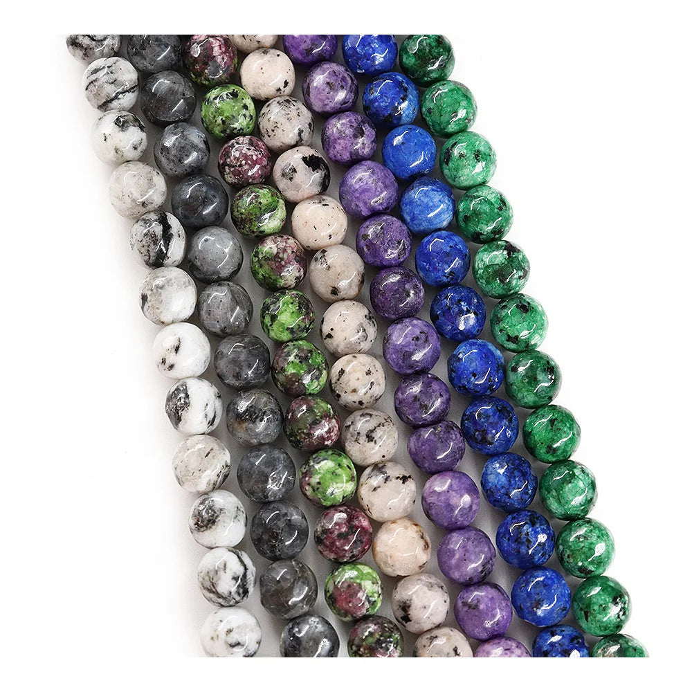 Gorgeous Natural Dot Agate Gemstone Faceted Round Loose Beads 8mm Approxi 15 Inch  1 Strand Per Bag for Beads Jewelry Making