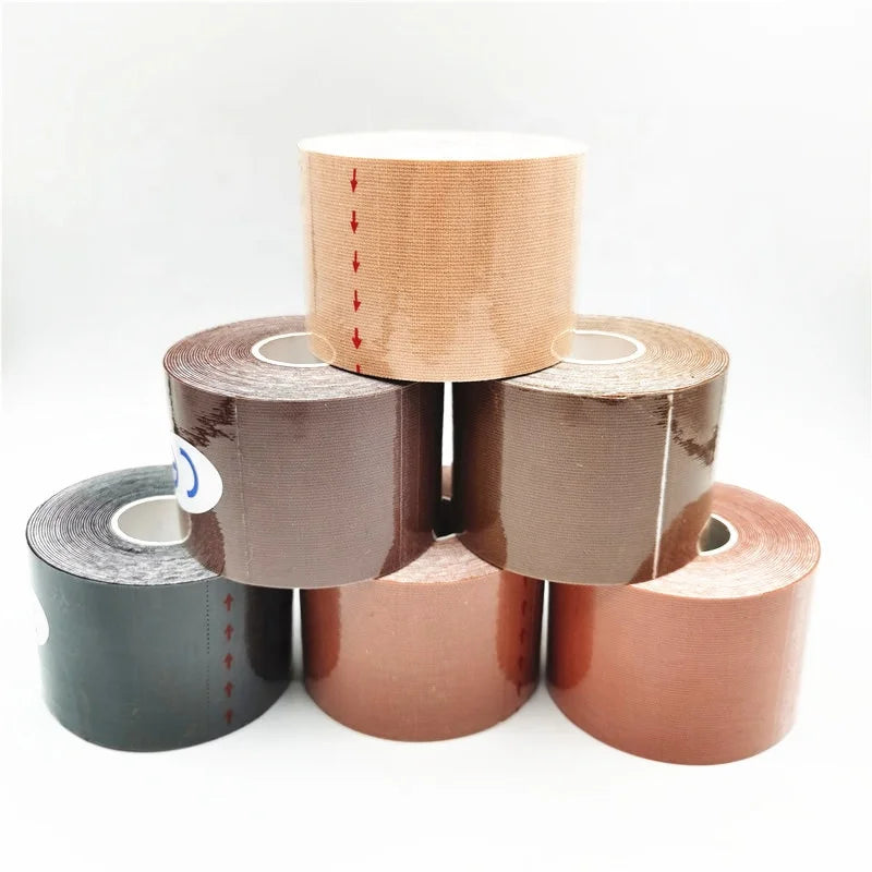 Kinesiology Tape Waterproof Cotton Elastic Athletic Tape for Muscle Knee Support and Injury Recovery
