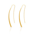 Chris April Hypoallergenic 316L Stainless Steel Gold Plate Water Drops Hook Earrings