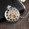 Retro Roman Hollow Gear Pocket Watch Manual Mechanical Pocket Watches