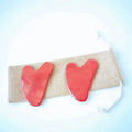 Diy Factory Price Massager GuaSha Toolred jasper Gua Sha face scraper for Body And Face Massager With Box leg massager