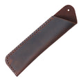 Custom Hand-Crafted Cowhide Leather Pencil Case Top Layer Pen Organizer for Boy or Girl Utiles Escolares