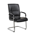 New Arrival Contemporary Design Black Metal Frame Office Visiting Chair Commercial Furniture Adjustable Height Armrest Chair