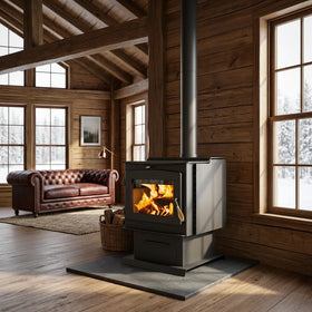 2026 Classic American Style Wood Burning Stove Smokeless Indoor Heating Fireplace Durable Steel Smokeless Villa Wood Stove