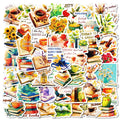 50Pcs Creative Reading Book Graffiti Stickers for Wall Bookshelf Decor Bookstore Gift Sticker