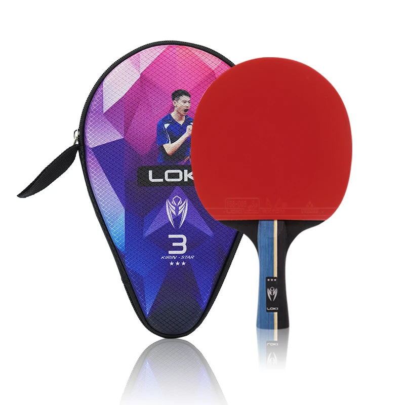 2022 LOKI Ping Pong K3 Star Bat Table Tennis Racket with Racket case and Color Box