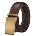 LQbelt Genuine Leather Belt Male Cowhide Automatic Buckle Belts Leather Men Ratchet Wholesale Stock Factory