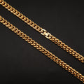14K 18K Gold Cuban Link Stainless Steel Cuban Link Chain Mens Cuban Link Necklace for Hip Hop Jewelry Fashion
