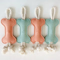 Bone Shape Eco-Friendly Cartoon Cute Felt Dog Chew Toy Resistant Bite for Cats & Dogs