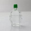Wholesale 9ml Clear Glass Essential Balm Bottle Plastic Screw Cap Empty Flat Medicated Oil Container Engraving Surface Treatment