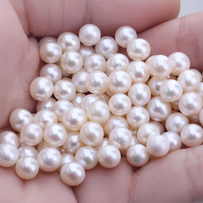 Wholesale 3A Freshwater Pearl String Natural Cultured Real White round Loose Beads Premium Quality Freshwater Pearls