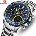 Naviforce NF8026 Fashion Dongguan Man Quartz Watch Formal Stainless Steel Band Waterproofing Chronograph Storage Business Watch