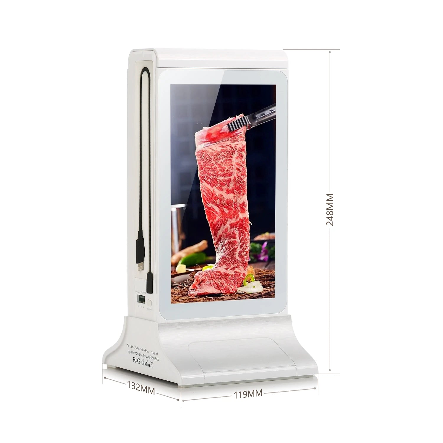 Dual-Sided Tabletop Digital Signage with Interactive Touch Display FYD-835SD