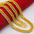 Hiphop Jewelry Men Cheap 18 k Gold Heavy Chain Necklace