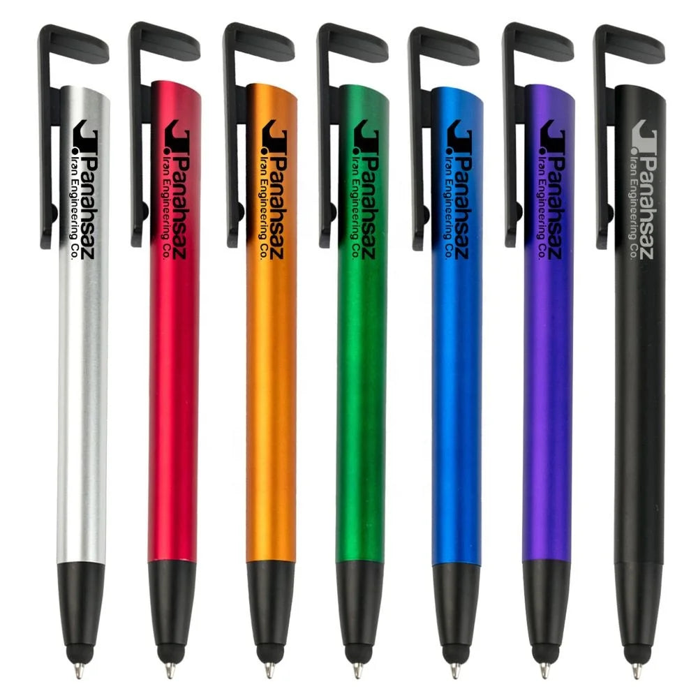 Promotional Plastic Stylus Mobile Phone Stand Pen Custom Logo Pen Promotional Gifts MSD002 Stylus Plastic Ballpoint Pen
