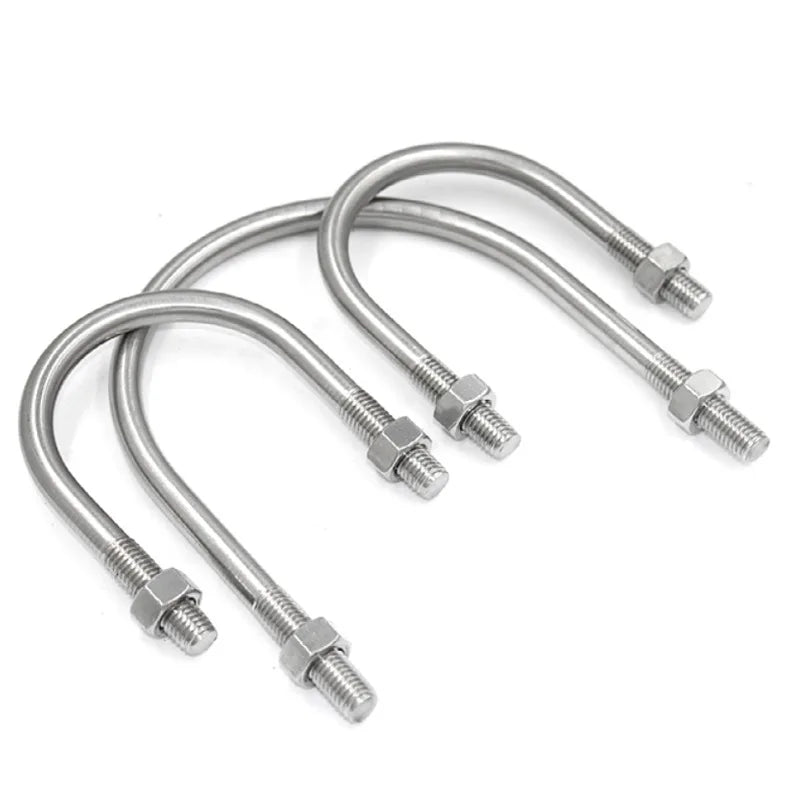1/2'' Stainless Steel SS304 316 U Bolt Ss316 With Nuts and Washers U Clamp