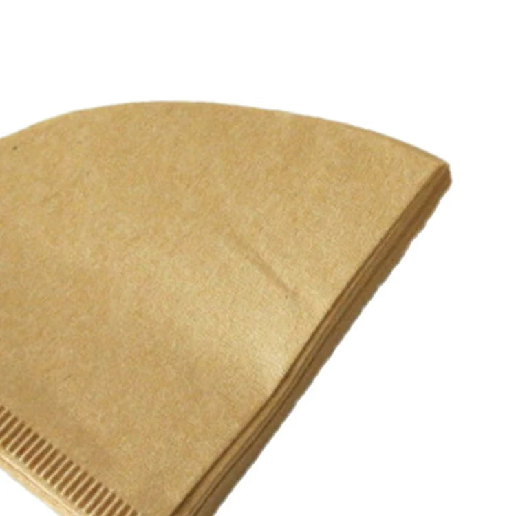 Factory Coffee Filter Papers Unbleached Original  Wooden Hand Drip Paper Coffee Maker Accessories
