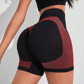 Fashion High Waisted Scrunch Butt Seamless Short Custom logo Women Gym Sports Workout Shorts