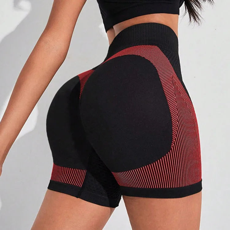 Fashion High Waisted Scrunch Butt Seamless Short Custom logo Women Gym Sports Workout Shorts