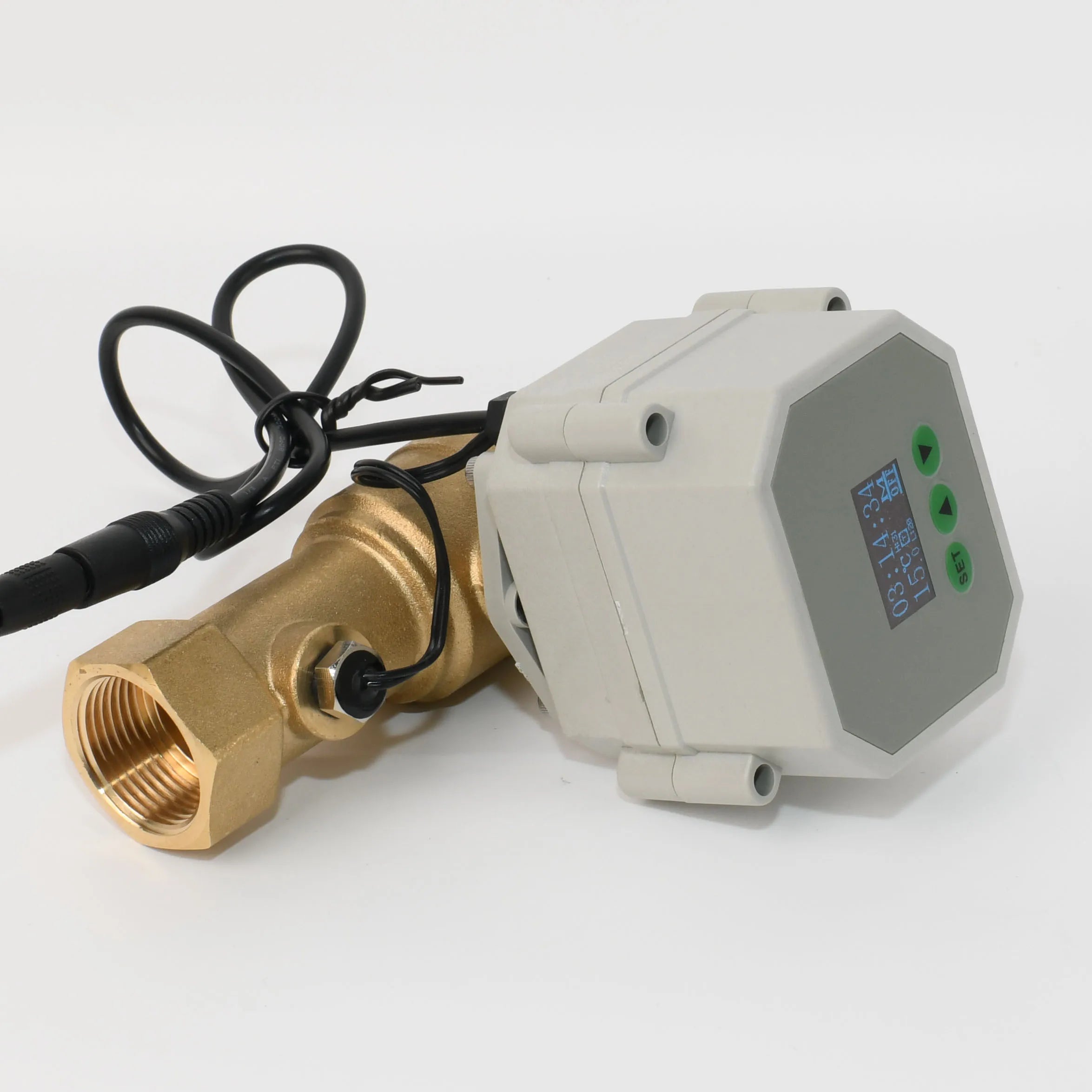 2 Way DN20 3/4'' Brass Temperature Controlled Auto Drain  Valve with Timer