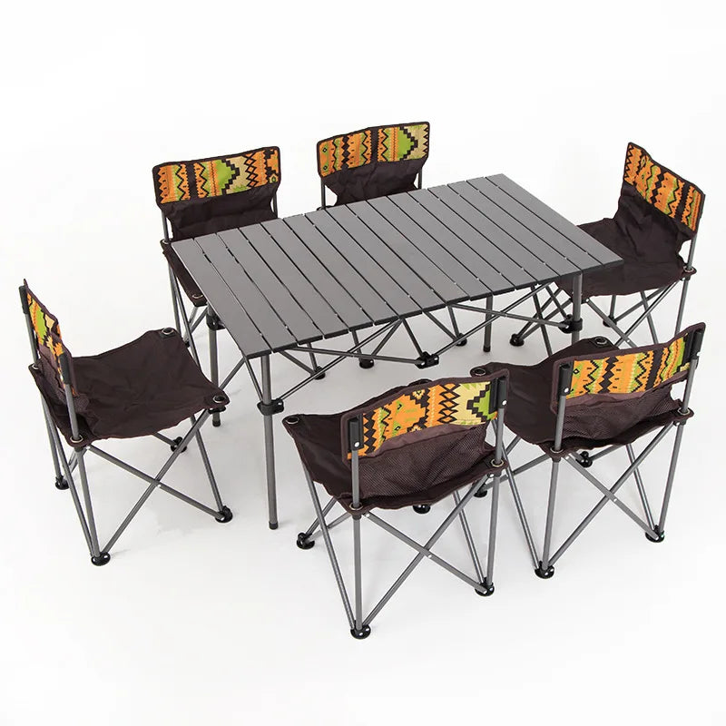 2025 Lightweight Aluminum Folding Chair Portable Folding Table and Chairs Set