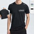 Top Selling Custom Quick Dry Men's Professional Workout Apparel Cool Print Short Sleeve Gym Top for Running Casual Wear Shirt