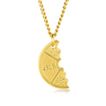 Creative Stainless Steel Titanium Steel Sports Necklace Wholesale Barbell Piece Sport Style Gold Plated Black Necklace