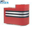 Red Table Reception Plastique Counter Table Reception Table Front Desk