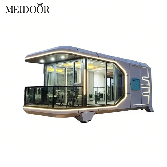 40FT Space Capsule House Luxury Prefab Hotel Modern Mobile House Outdoor Modern Tiny House