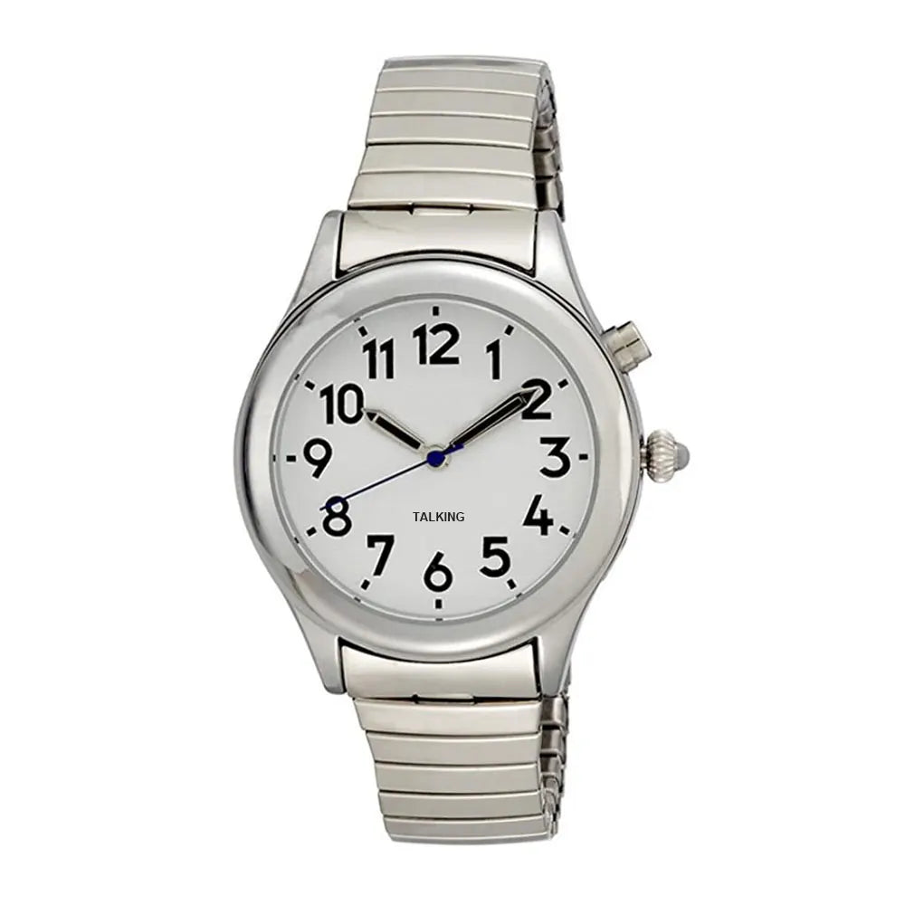English/French/German/Spanish/Italian Clear and Loud Talking Watch Hourly Chime Watch With Visually Impaired