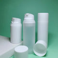 White PP Airless 30ml 50ml 80ml 100ml 120ml 150ml Vaccum Pump Lotion Bottles for Skincare Packaging with Cap with Brush Sealing MegaBDM
