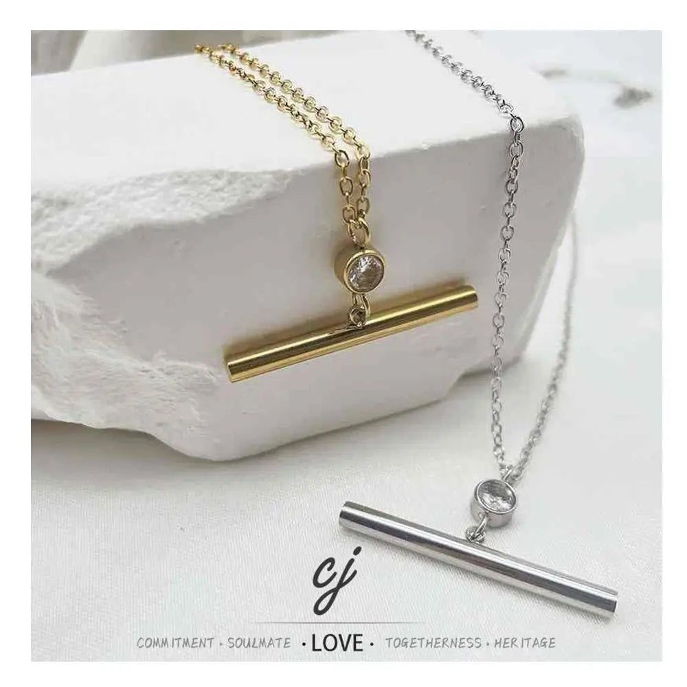 Carline Fine Jewelry Pendants Fashion Jewelry Hot Sale Stainless Steel 18K Gold Plated With Zircons Custom Pendant for Women